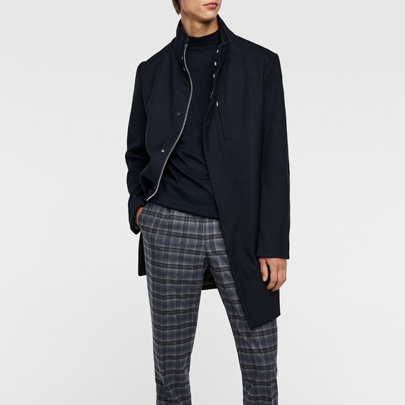 Zara Other - ZARA MAN BLOGGERS FAV BLUE COAT WITH ZIPS BRAND NEW WITH TAG MEDIUM